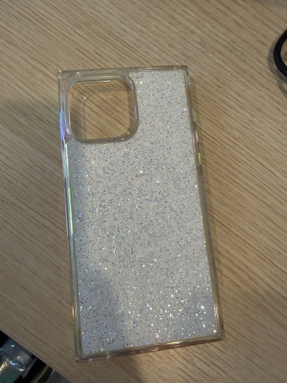 FLAUNT Luxe iPhone 14 Pro Max White Glitter Case